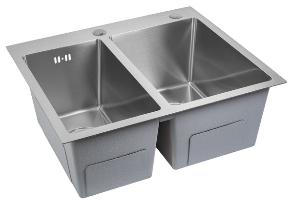 Stainless steel sink Toby BRUSH STEEL