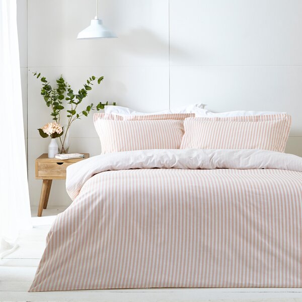 The Linen Yard Hebden Reversible 100% Cotton Duvet Cover & Pillowcase Set