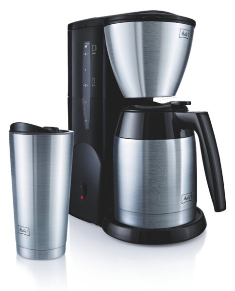 Melitta Therm Filter Coffee Machine with Thermal Mug Black/Silver