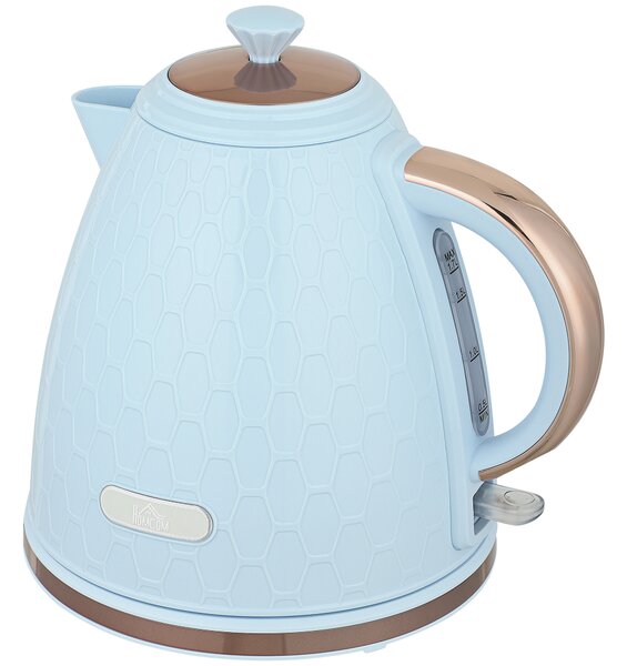 HOMCOM 3kW Rapid Boil Honeycomb Kettle - Light Blue