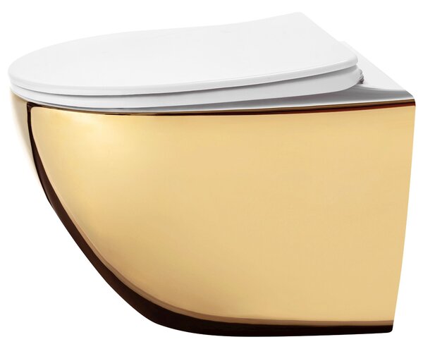 Toilet bowl Rea Carlo Mini Tornado NF WHITE GOLD