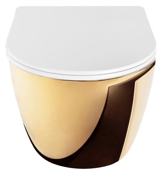 Toilet bowl Rea Carlo Mini Tornado NF WHITE GOLD