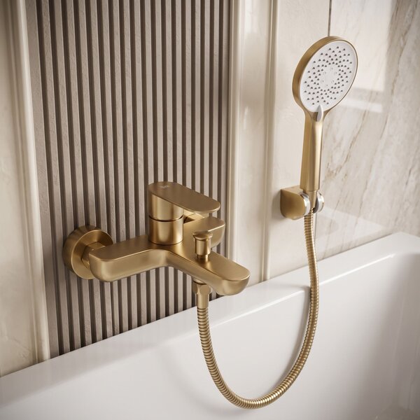 Bath faucet REA Logan Brush Gold