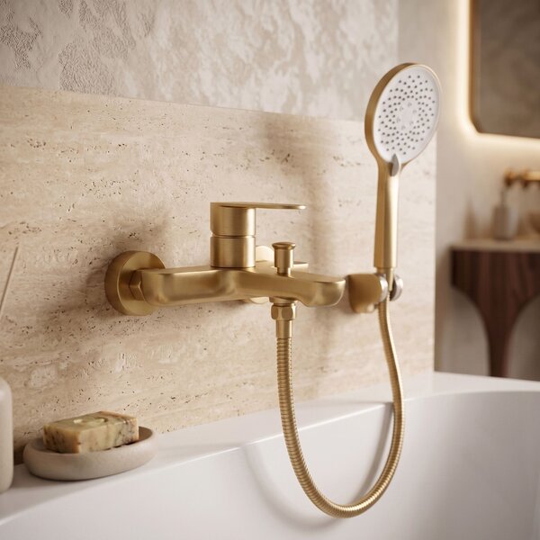 Bath faucet REA Logan Brush Gold
