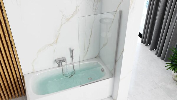 Bathtub screen Rea Lagos Fix 70 Chrome