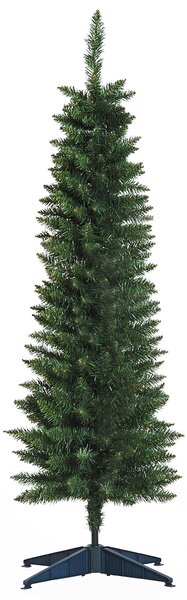 HOMCOM 1.5m Artificial Christmas Pine Tree W/Plastic Stand-Green