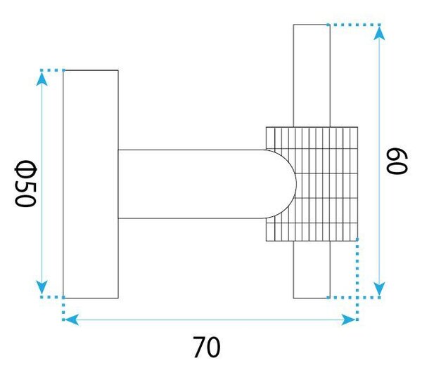 Bathroom hook 29104 Riwon Titan