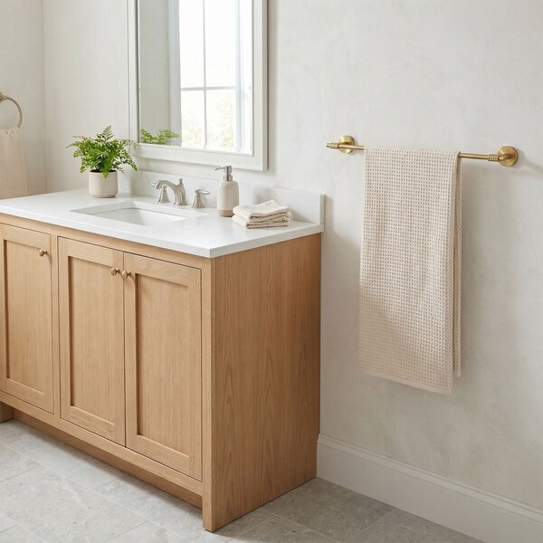 Bathroom hanger 29101 Riwon Brush Gold