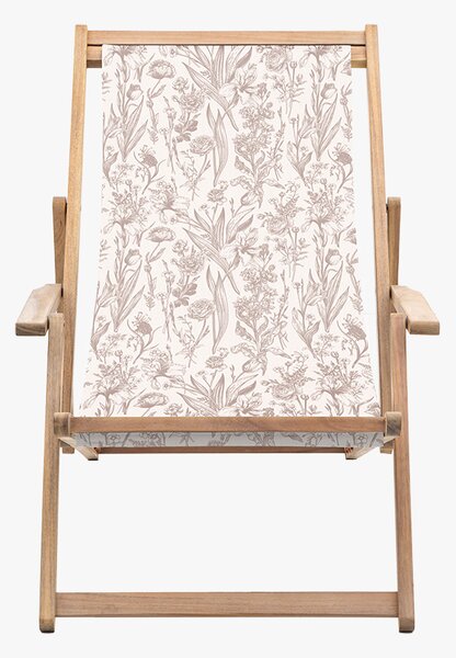 Rest-Easy Deck Chair in Rose Flora