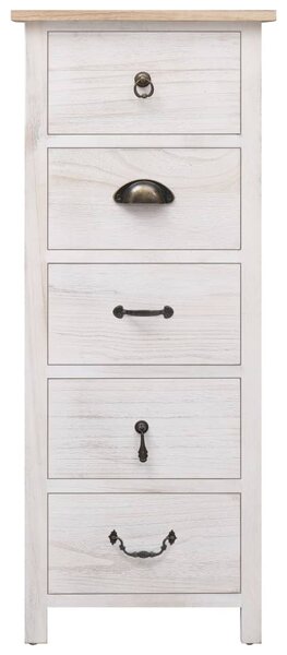 Side Cabinet 35x25x87 cm Paulownia Wood