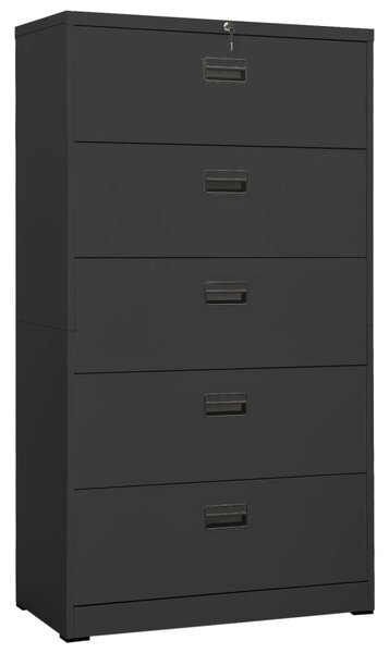 Filing Cabinet Anthracite 90x46x164 cm Steel