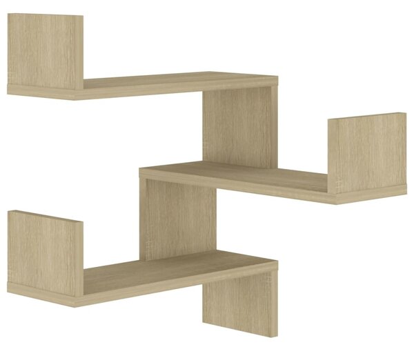 Wall Corner Shelf Sonoma Oak 40x40x50 cm Engineered Wood