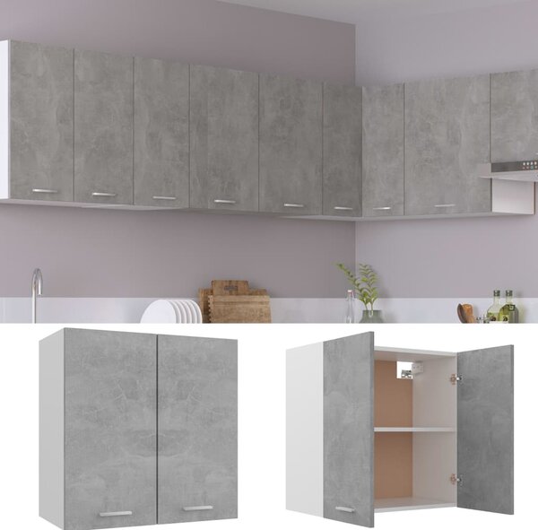 Hanging Cabinet Concrete Grey 60x31x60 cm Engineered Wood