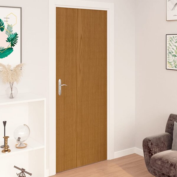 Self-adhesive Door Films 2 pcs Light Oak 210x90 cm PVC