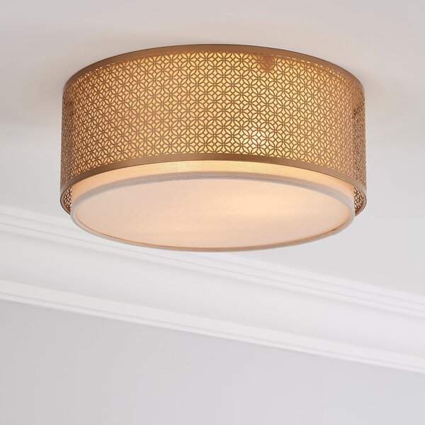 Vienna Flush Ceiling Fitting Beige