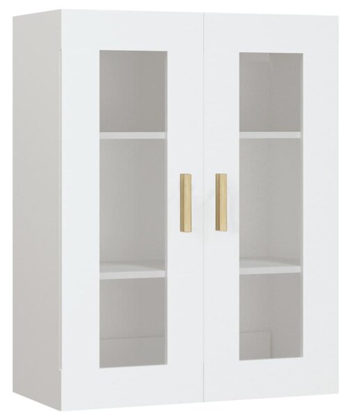 Hanging Wall Cabinet White 69.5x34x90 cm