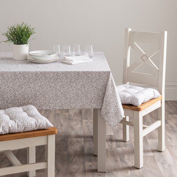 Chartwell Wipe Clean Tablecloth Grey/White