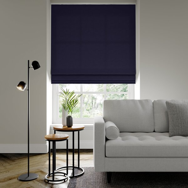 Belvoir Recycled Polyester Made to Measure Roman Blind Belvoir Indigo