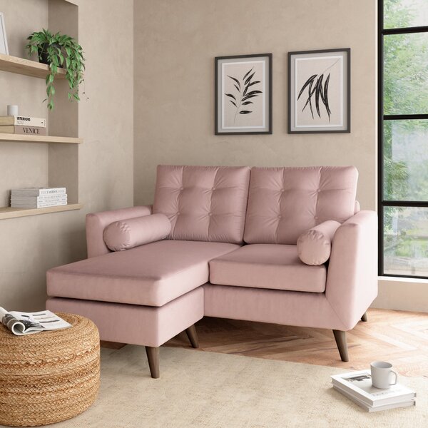 Lewes Small Corner Chaise Pink
