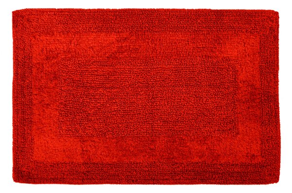 Super Soft Reversible Red Bath Mat Red