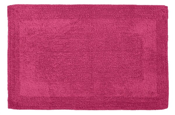 Super Soft Reversible Fuchsia Bath Mat Fuchsia (Pink)