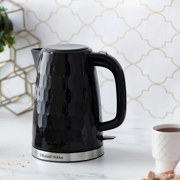 Russell Hobbs Honeycomb Kettle Black Black