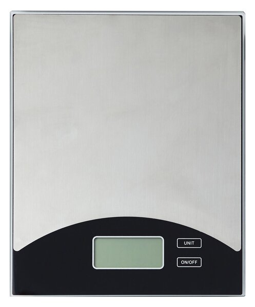 Dunelm Stainless Steel Electronic Kitchen Scales Silver and Black