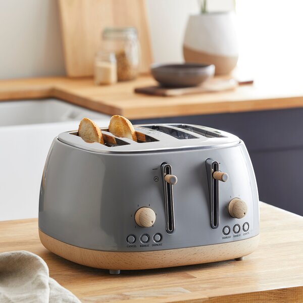 Churchgate Chilcote Country Grey 4 Slice Toaster Grey