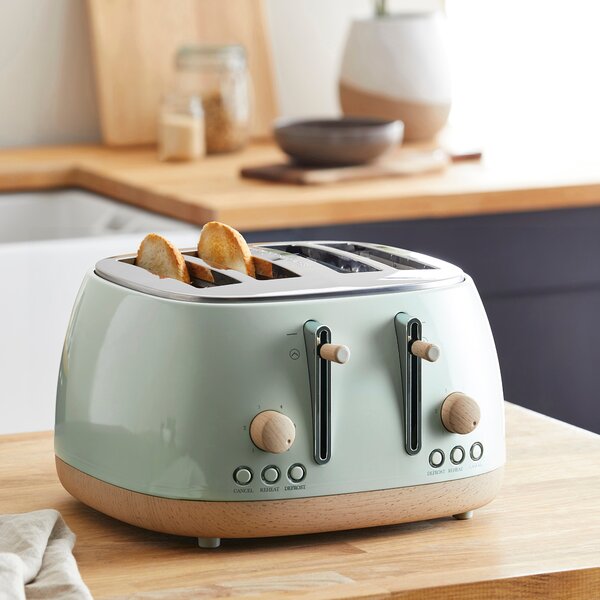 Churchgate Chilcote Country Sage 4 Slice Toaster Sage (Green)