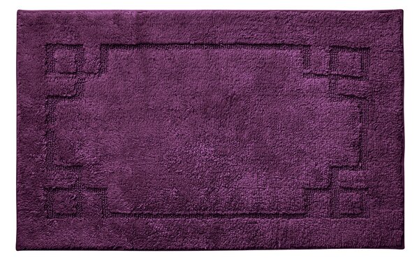 Luxury Cotton Non-Slip Grape Bath Mat Purple
