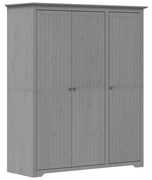 Wardrobe BODO Grey 151.5x52x176.5 cm Solid Wood Pine