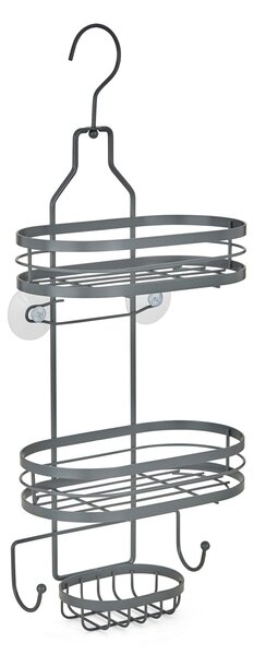 2 Tier Grey Hanging Shower Caddy Grey