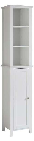 Marble Effect Tallboy White