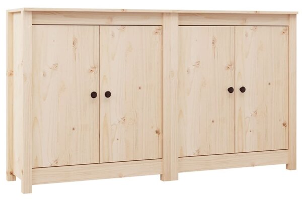 Sideboards 2 pcs 70x35x80 cm Solid Wood Pine