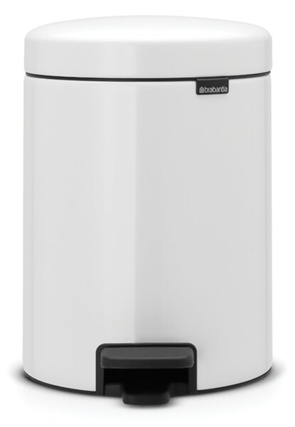 Brabantia NewIcon 5 Litre White Pedal Bin White