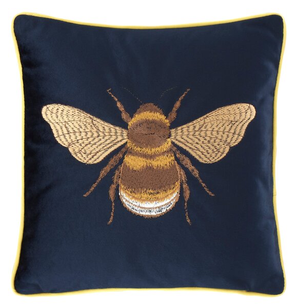Bees Cushion Navy Navy