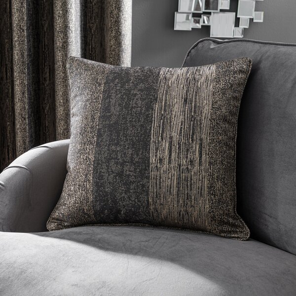 Alexandria Stripe Charcoal Cushion Charcoal