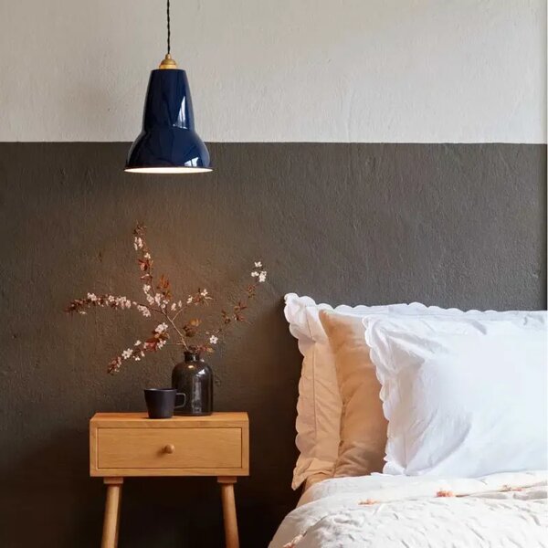 Anglepoise 33108 Original 1227 Midi Brass Pendant in Ink Blue