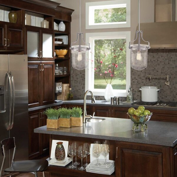 QZ/PENNSTAT/M BN Brushed Nickel Penn Station Large Ceiling Pendant Light