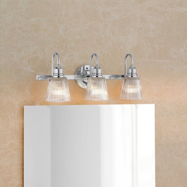 Quintiesse QN-ADDISON3-BATH Addison 3 Light Wall Light In Polished Chrome
