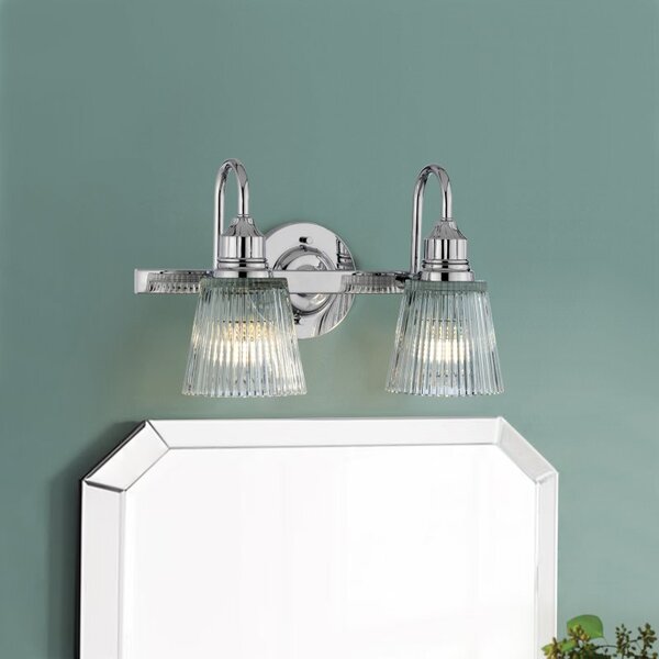 Quintiesse QN-ADDISON2-BATH Addison 2 Light Wall Light In Polished Chrome