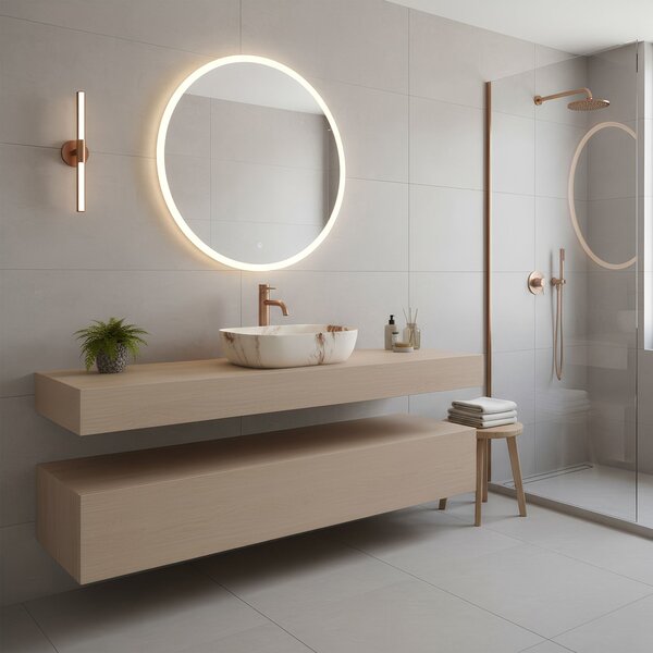 Countertop washbasin Rea Belinda Marrone Matt