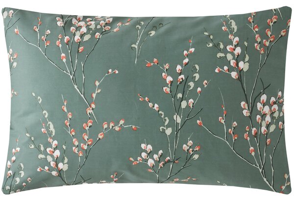 Laura Ashley Pussy Willow Pillowcase Housewife Fern Green