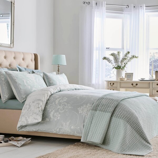 Laura Ashley Josette Duvet Cover Bedding Set Duckegg