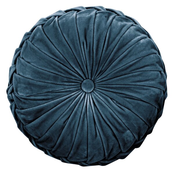 Laura Ashley Rosanna 35cm x 14cm Round Filled Cushion Dark Seaspray