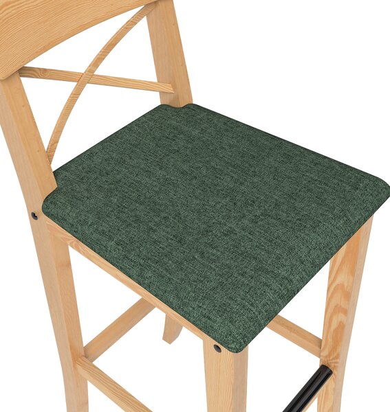 Cover for Ingolf bar chair with upholstered seat