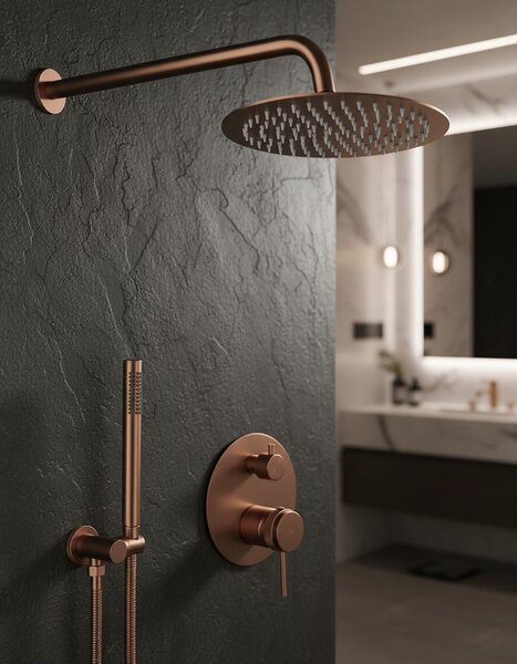 Shower system Rea Lungo Grip Brush Copper + BOX