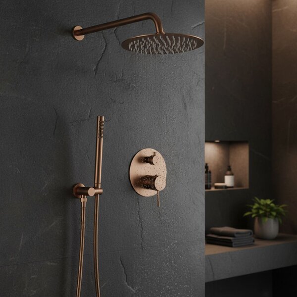 Shower system Rea Lungo Grip Brush Copper + BOX