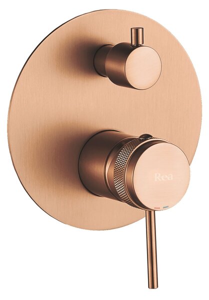 Shower system Rea Lungo Grip Brush Copper + BOX