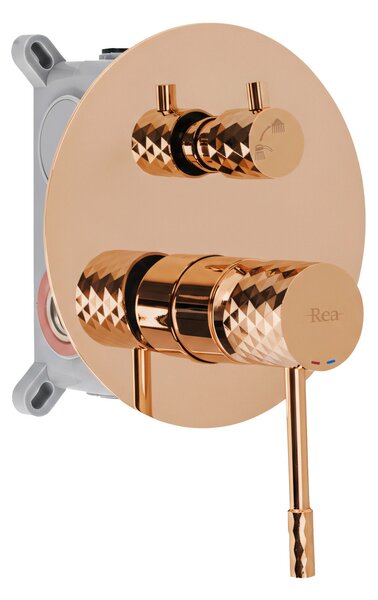 Shower system Rea Lungo Diamond Copper + BOX
